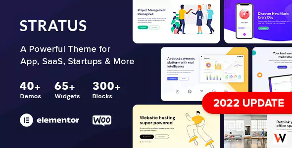 App, SaaS & Software Startup Tech WordPress Theme Cover Image