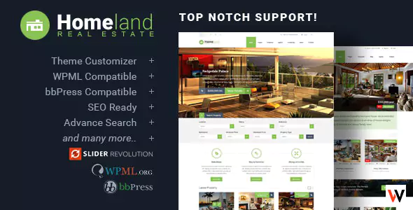 Homeland Real Estate WordPress Theme