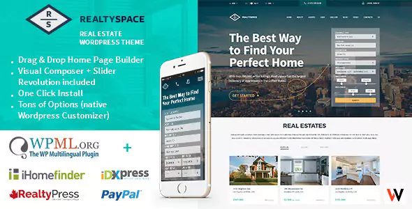 Realtyspace Real Estate WordPress Theme