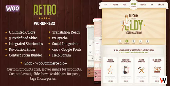 Retro WooCommerce WordPress Theme