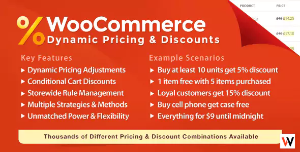 Pricing & Discounts WordPress Plugin