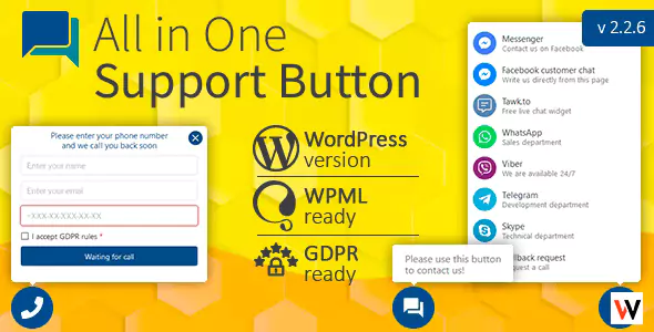 Support Button WordPress Plugin